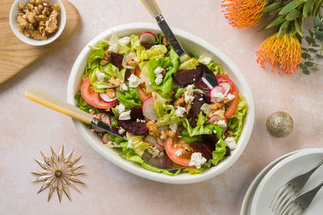 Rockin' Roast Beets & Chorizo-Feta Salad