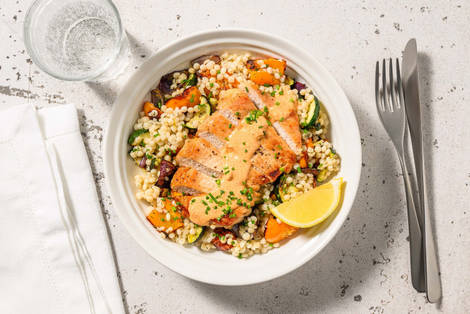 Smart Creamy Roasted Pepper Pesto Chicken