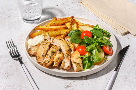 Double Quick Herbed Chicken & Pre-Cut Fries
