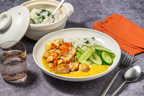 HelloHero: Korma-Style Haloumi & Zingy Qukes