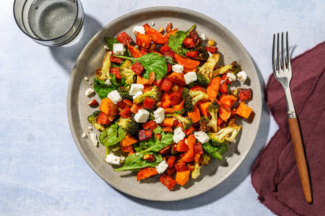 One-Tray Chorizo & Chicken Veggie Toss