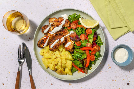 Chicken Tenders & Crushed Lemon Potatoes