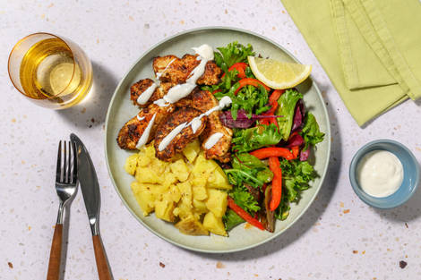 Chicken Tenders & Crushed Lemon Potatoes
