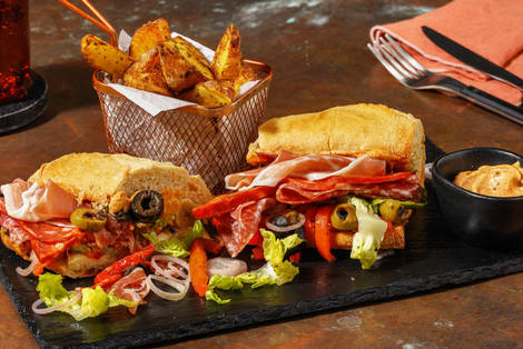 New Orleans-Inspired Muffuletta Sammies