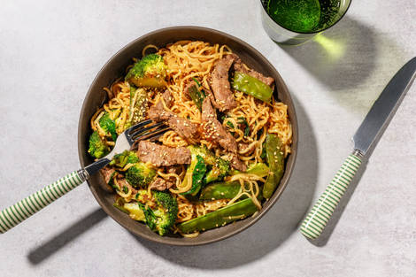 Speedy Double Sweet Soy Beef & Noodle Stir-Fry