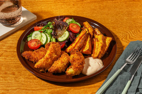 Tandoori Crumbed Chicken & Garden Salad