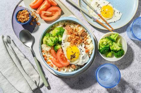 Double Sweet Chilli Beef & Veggie Fried Rice Bar