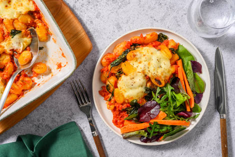 Gnocchi alla Sorentina og blandet salat