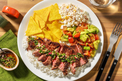 Sommergrillet 'Carne Asada' biffbowl