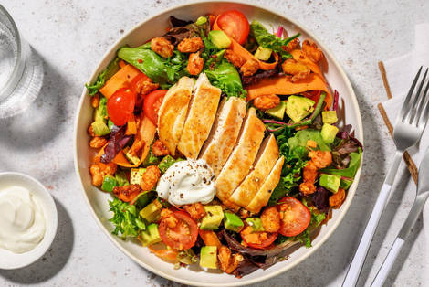 Ovnstegt kylling og sprøde limabønner