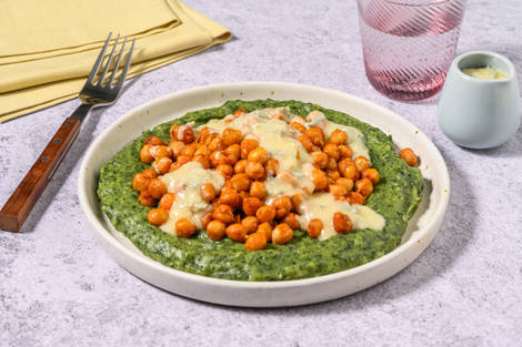 Vellutata di bietole, carne e fonduta al gorgonzola Dop