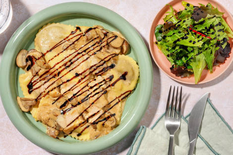 Chicken, Parma Ham and Parmesan Filled Pasta