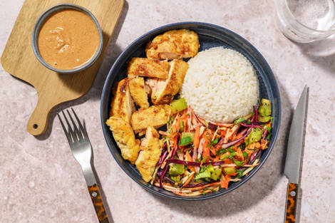 Indonesian Style Fried Chicken and Peanut Sauce