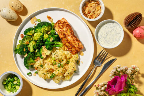 Zartes Lachsfilet mit Senf-Marinade 