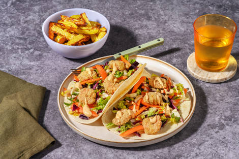 Jerk Spiced Crispy Prawn Tacos