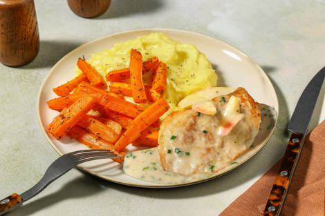 Chicken Breast and Aligot Inspired Cheesy Mash