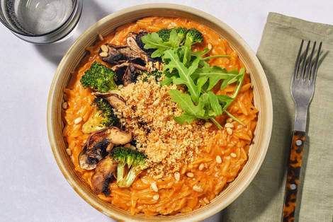 Krämig tomat-orzotto