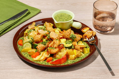 Heura con mojo verde al estilo canario