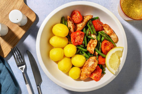 Straccetti di pollo nostrano e pomodorini 