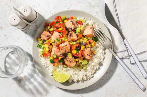 Salmone marinato al lime stile 'ceviche'