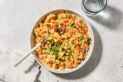 Couscous saporito allo sgombro sott'olio e olive