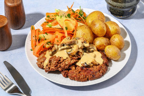 Rustikke vegetardeigbiffer