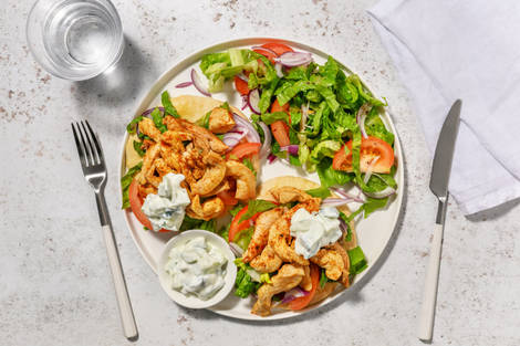 Grekisk kyckling i pitabröd