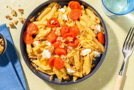 Penne integrali alla zucca e stracchino