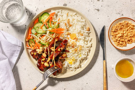 Bulgogibowl met Koreaanse stijl biefstukreepjes