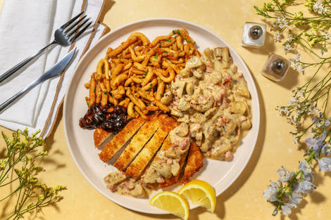 Panko-Käse-Schnitzel