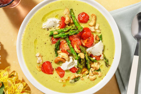 Vellutata di primavera agli asparagi