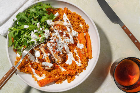 Herby Chicken Breasts and Chermoula Couscous