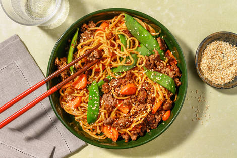 Speediest Sambal Teriyaki Beef Noodles