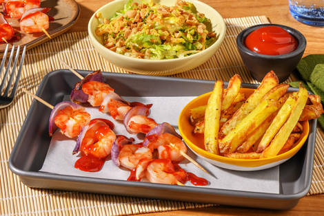 Honey-Gochujang Prawn Skewers