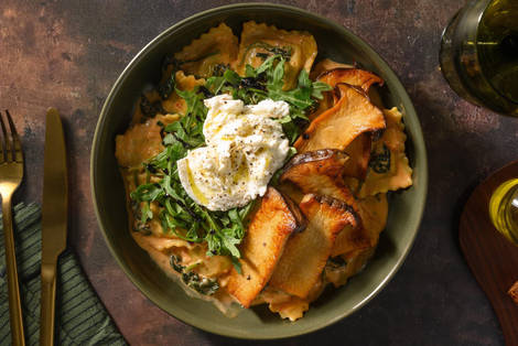 Gefüllte Girasoli mit Büffelmozzarella