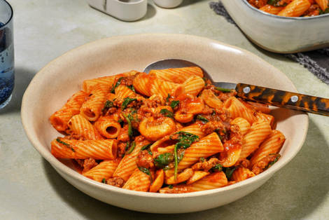 Red Wine, Mushroom and Beef Rigatoni