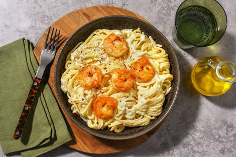 Spaghetti cremosi alle mazzancolle e limone