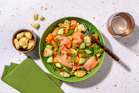 Double Smoked Salmon & Sweet Potato Salad