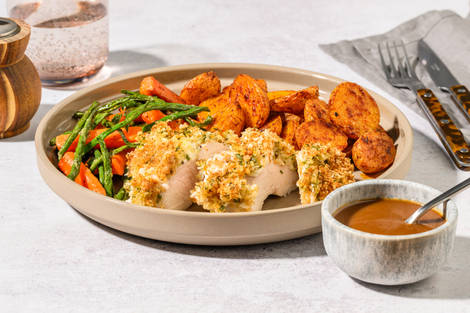 Tarragon and Cheese Crusted Chicken
