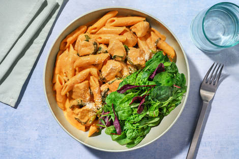 Creamy Cajun Double Chicken Penne