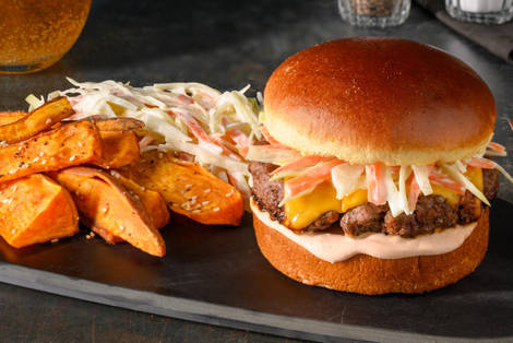 Teriyaki-Burger mit Bio-Rinderhackfleisch