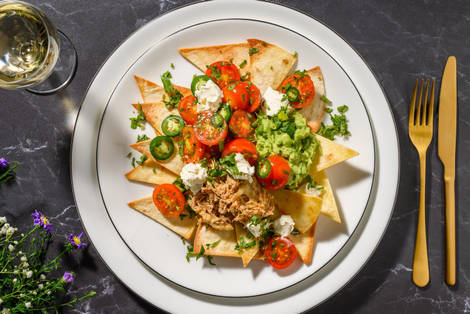 Sogno Tex-Mex - nachos croccanti, pulled pork e guacamole