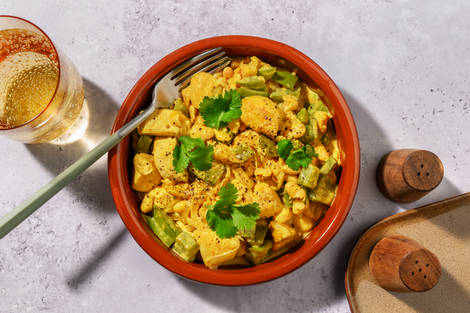 Curry rajma exprés de pollo y judías