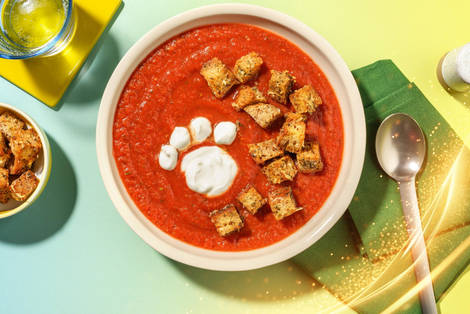 Savanne-tomatensoep geïnspireerd op Timon