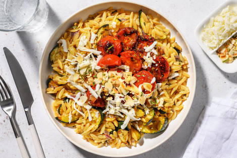 Orzotto au pecorino et courgette