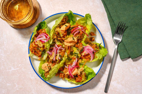 Ssam coreano de cerdo y almendras