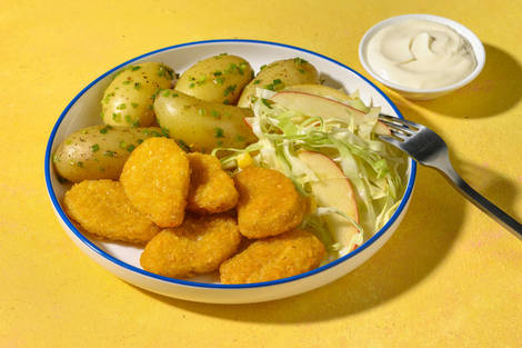 Rask cajunkrydrede vegetarnuggets