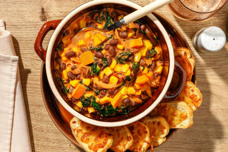 Chipotle Chicken, Corn and Black Bean Soup