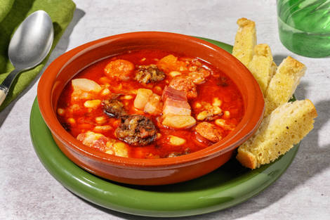 Fabada asturiana con compango