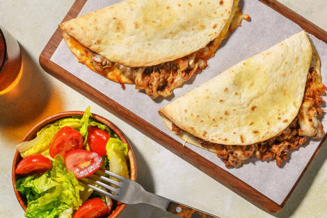 BBQ Beef Quesadillas Rapidas